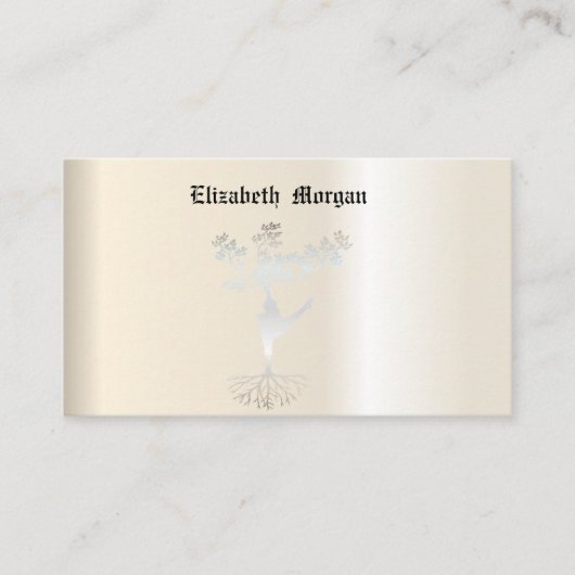 蓮エレガント花ヨガ、名刺 名刺 (正面)