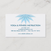 蓮エレガント花ロゴヨガ 名刺 (裏面)