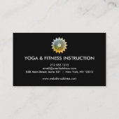 蓮エレガント花ロゴヨガ 名刺 (裏面)