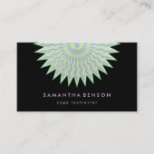 蓮エレガント花ロゴヨガ 名刺 (正面)