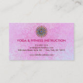 蓮エレガント花ロゴヨガ 名刺 (裏面)