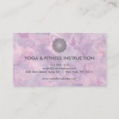 蓮エレガント花ロゴヨガ 名刺 (裏面)