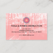 蓮エレガント花ロゴヨガ 名刺 (裏面)