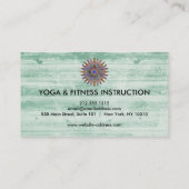 蓮エレガント花ロゴヨガ 名刺 (裏面)