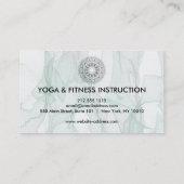 蓮エレガント花ロゴヨガ 名刺 (裏面)