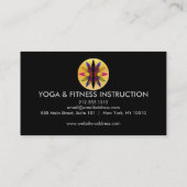 蓮エレガント花ロゴヨガ 名刺 (裏面)