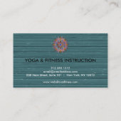 蓮エレガント花ロゴヨガ 名刺 (裏面)