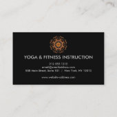 蓮エレガント花ロゴヨガ 名刺 (裏面)