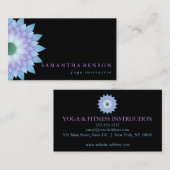 蓮エレガント花ロゴヨガ 名刺 (正面/裏面)