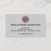 蓮エレガント花ロゴヨガ 名刺 (裏面)