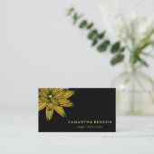 蓮エレガント花ロゴヨガ 名刺 (スタンド正面)