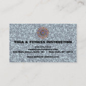 蓮エレガント花ロゴヨガ 名刺 (裏面)