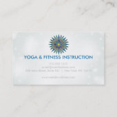 蓮エレガント花ロゴヨガ 名刺 (裏面)