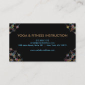 蓮エレガント花ロゴヨガ 名刺 (裏面)