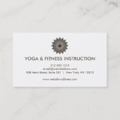 蓮エレガント花ロゴヨガ 名刺 (裏面)