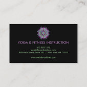 蓮エレガント花ロゴヨガ 名刺 (裏面)