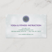 蓮エレガント花ロゴヨガ 名刺 (裏面)
