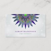 蓮エレガント花ロゴヨガ 名刺 (正面)