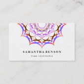 蓮エレガント花ロゴヨガ 名刺 (正面)