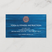 蓮エレガント花ロゴヨガ 名刺 (裏面)