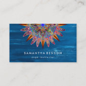 蓮エレガント花ロゴヨガ 名刺 (正面)