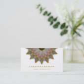 蓮エレガント花ロゴヨガ 名刺 (スタンド正面)