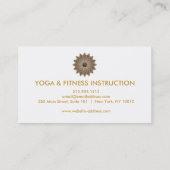 蓮エレガント花ロゴヨガ 名刺 (裏面)