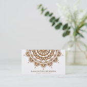 蓮エレガント花ロゴヨガ 名刺 (スタンド正面)