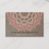 蓮エレガント花ロゴヨガ 名刺 (正面)