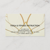 蓮エレガント花ロゴヨガ 名刺 (裏面)