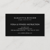 蓮エレガント花ロゴヨガ 名刺 (裏面)