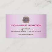 蓮エレガント花ロゴヨガ 名刺 (裏面)