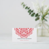 蓮エレガント花ロゴヨガ 名刺 (スタンド正面)