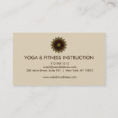 蓮エレガント花ロゴヨガ 名刺 (裏面)