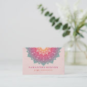 蓮エレガント花ロゴヨガ 名刺 (スタンド正面)