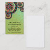 蓮エレガント花ロゴヨガ 名刺 (正面/裏面)