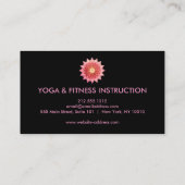 蓮エレガント花ロゴヨガ 名刺 (裏面)