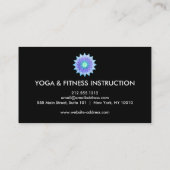 蓮エレガント花ロゴヨガ 名刺 (裏面)