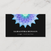 蓮エレガント花ロゴヨガ 名刺 (正面)