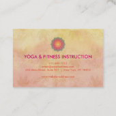 蓮エレガント花ロゴヨガ 名刺 (裏面)