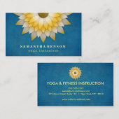 蓮エレガント花ロゴヨガ 名刺 (正面/裏面)