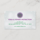 蓮エレガント花ロゴヨガ 名刺 (裏面)