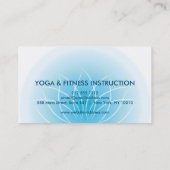 蓮エレガント花ロゴヨガ 名刺 (裏面)