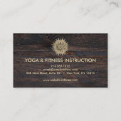 蓮エレガント花ロゴヨガ 名刺 (裏面)