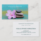 蓮エレガント花仏禅ロゴヨガビジネス 名刺 (正面/裏面)