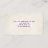 蓮カラフル曼荼羅の花 名刺 (裏面)