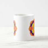 蓮カラフル花イン&ヤンマンダラ コーヒーマグカップ (中央)