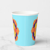 蓮カラフル花イン&ヤンマンダラ 紙コップ (右)