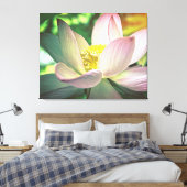 蓮カラフル花 キャンバスプリント (インサイチュ (寝室))