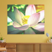 蓮カラフル花 キャンバスプリント (インサイチュ (リビング))